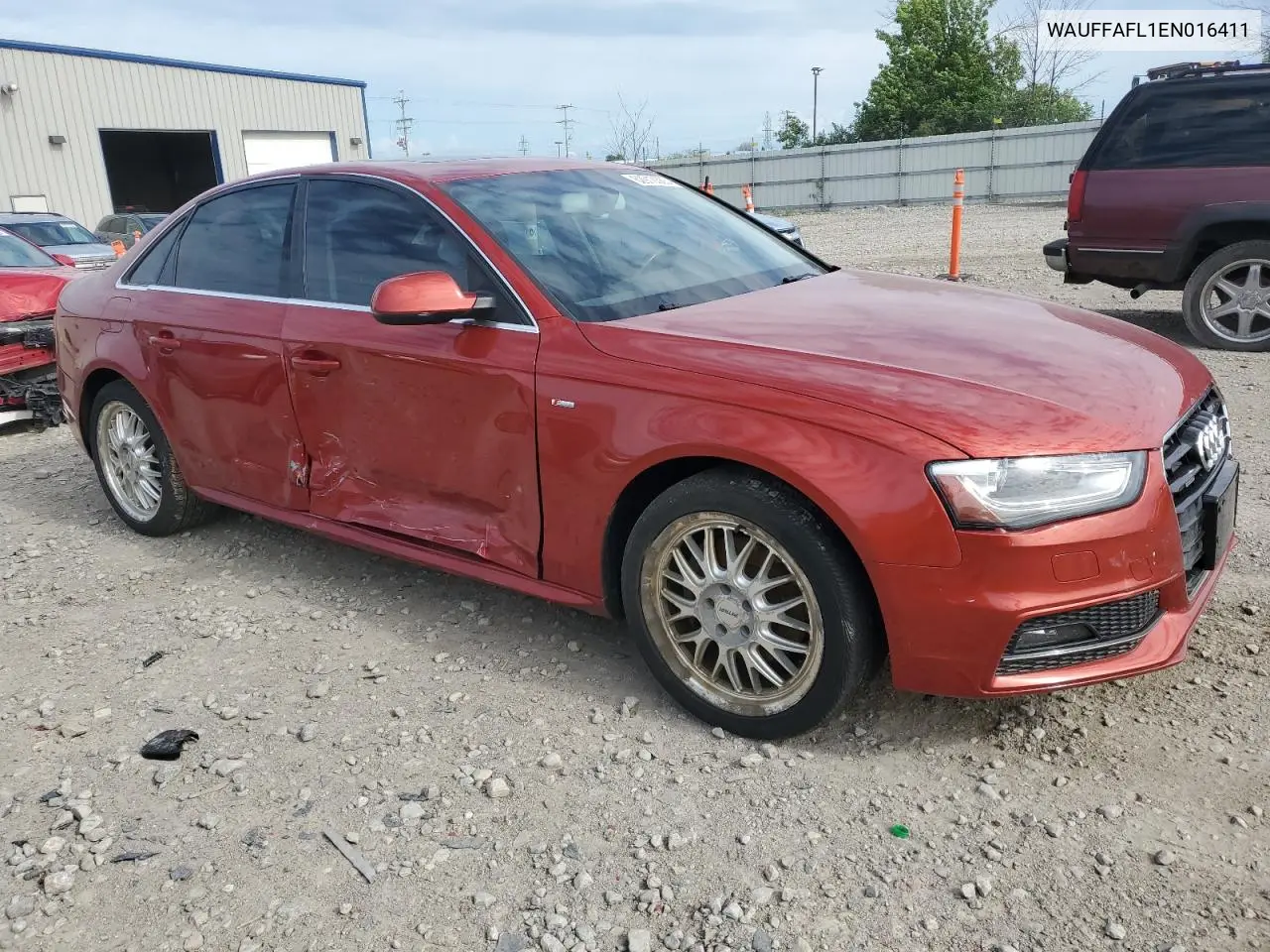 2014 Audi A4 Premium Plus VIN: WAUFFAFL1EN016411 Lot: 62913365