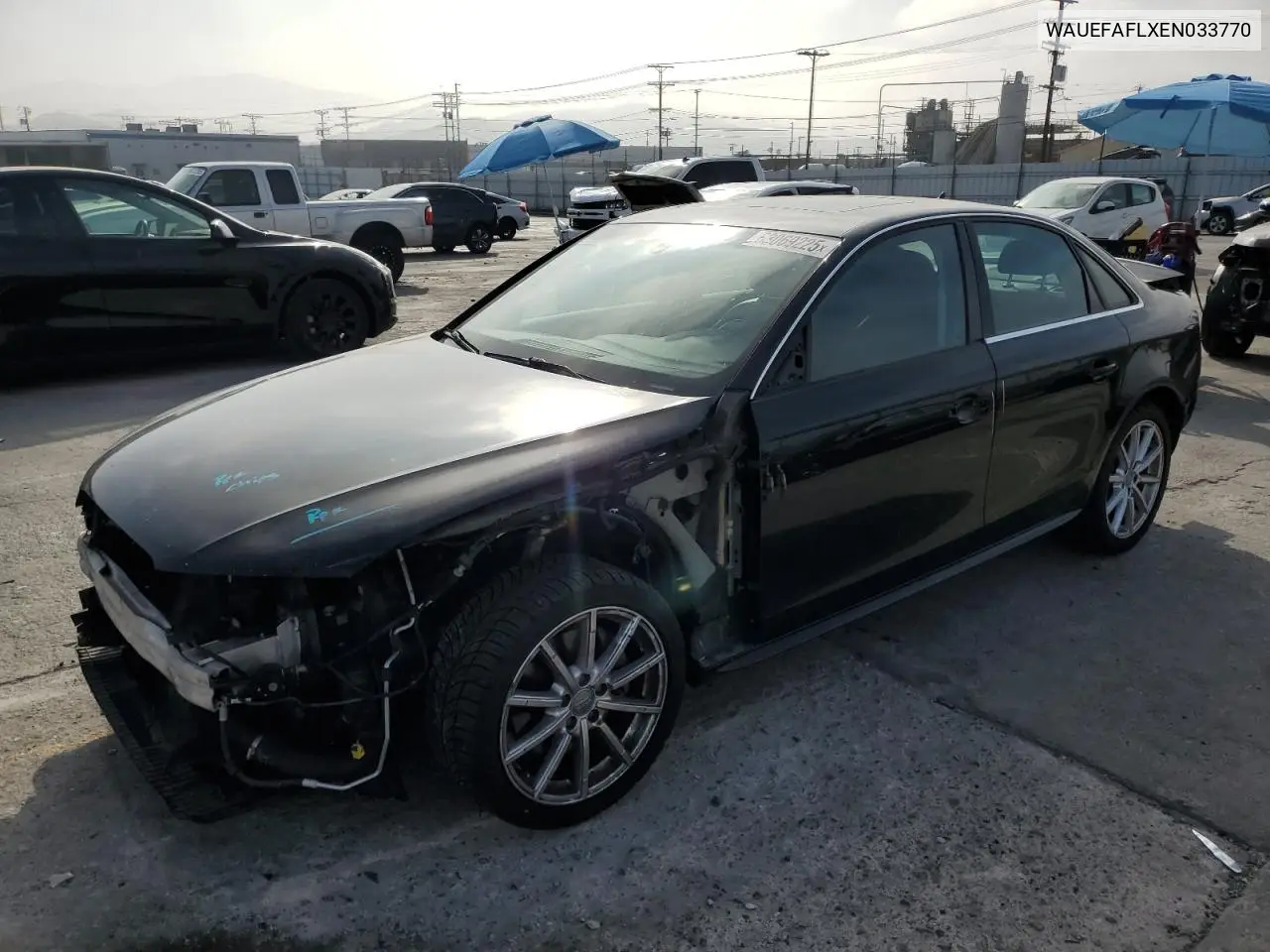 2014 Audi A4 Premium Plus VIN: WAUEFAFLXEN033770 Lot: 63069225