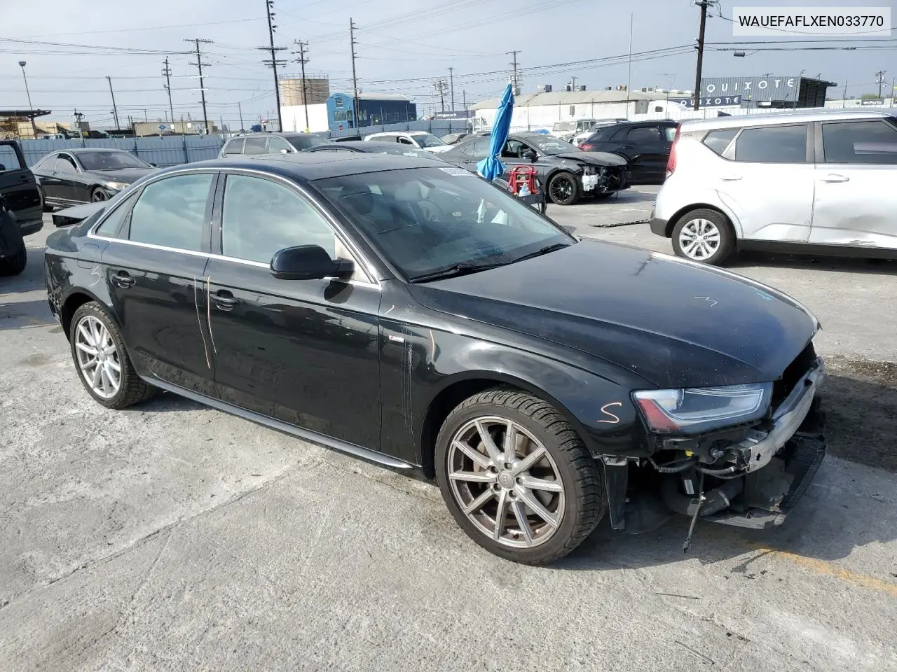 2014 Audi A4 Premium Plus VIN: WAUEFAFLXEN033770 Lot: 63069225