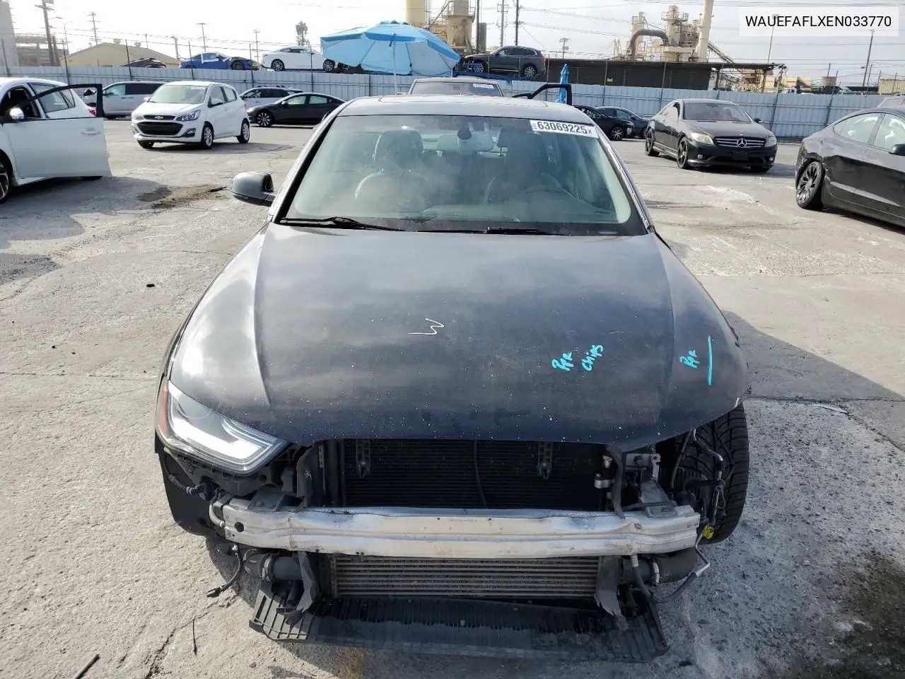 2014 Audi A4 Premium Plus VIN: WAUEFAFLXEN033770 Lot: 63069225