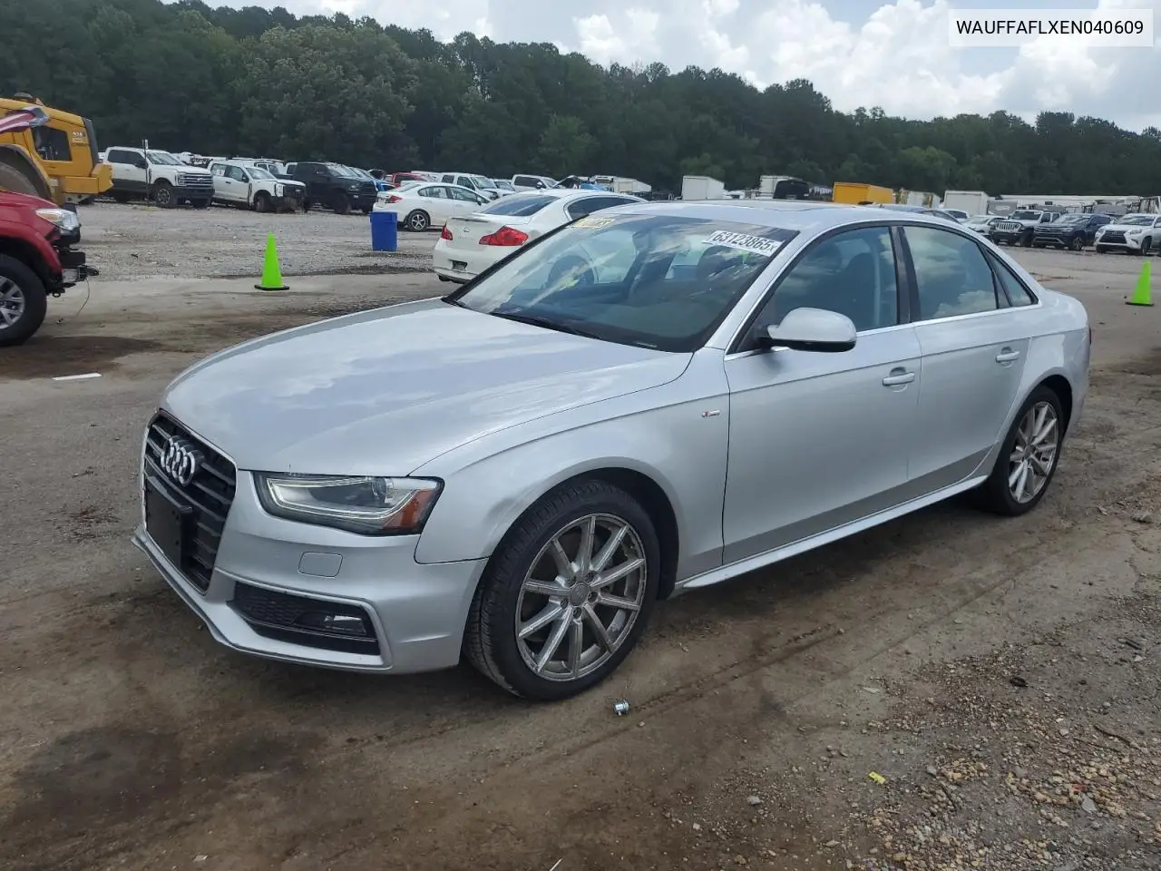 2014 Audi A4 Premium Plus VIN: WAUFFAFLXEN040609 Lot: 63123865