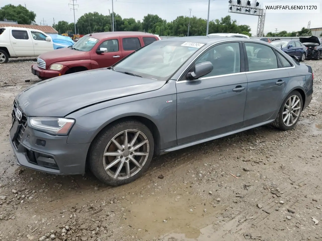 2014 Audi A4 Premium Plus VIN: WAUFFAFL6EN011270 Lot: 63188295