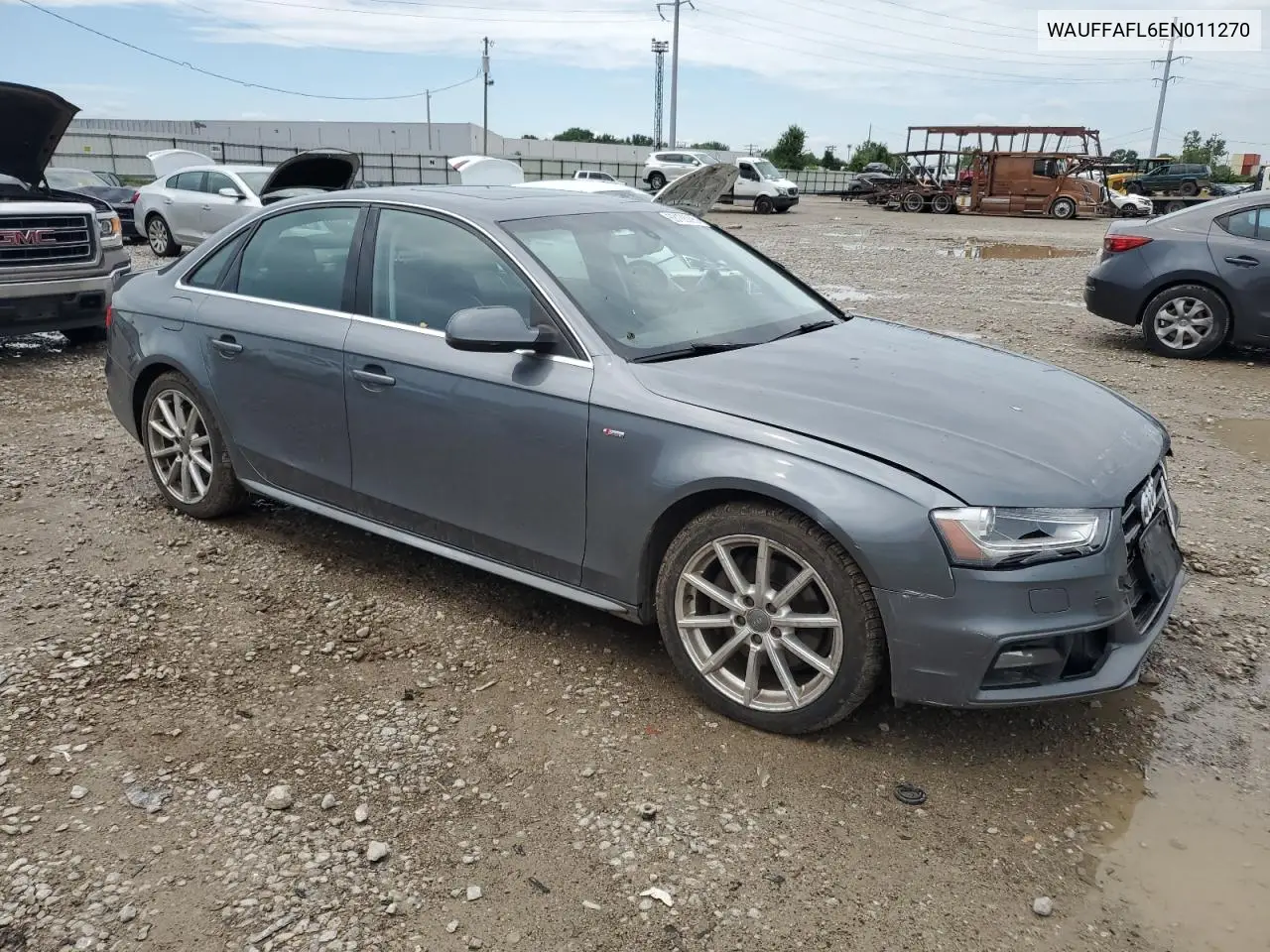 2014 Audi A4 Premium Plus VIN: WAUFFAFL6EN011270 Lot: 63188295