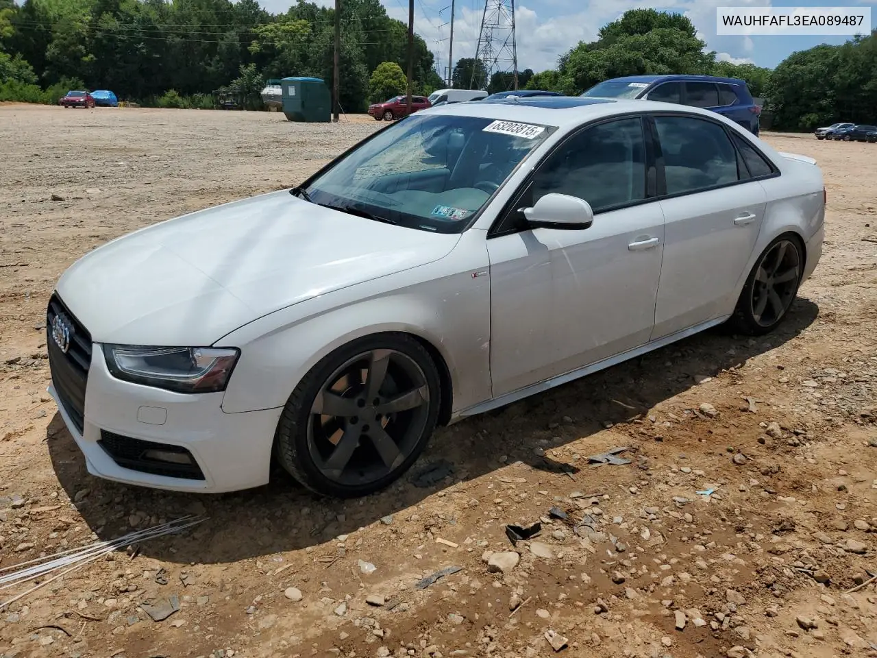 2014 Audi A4 Premium Plus VIN: WAUHFAFL3EA089487 Lot: 63203815