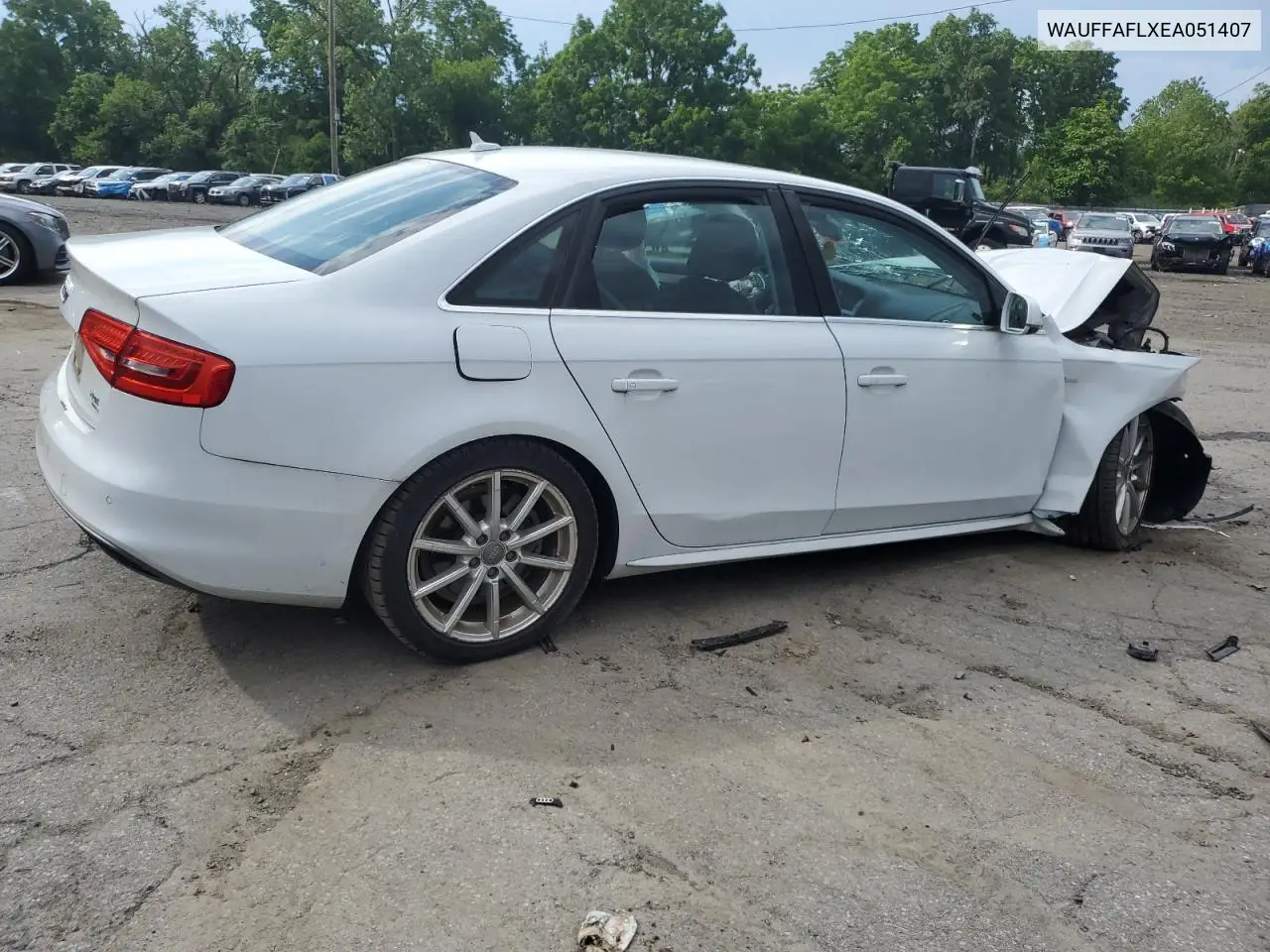 2014 Audi A4 Premium Plus VIN: WAUFFAFLXEA051407 Lot: 63621025