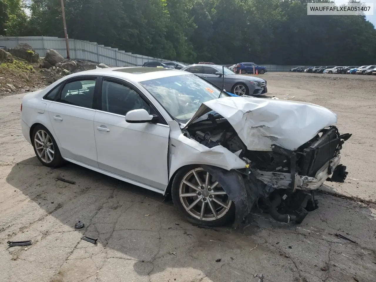 2014 Audi A4 Premium Plus VIN: WAUFFAFLXEA051407 Lot: 63621025