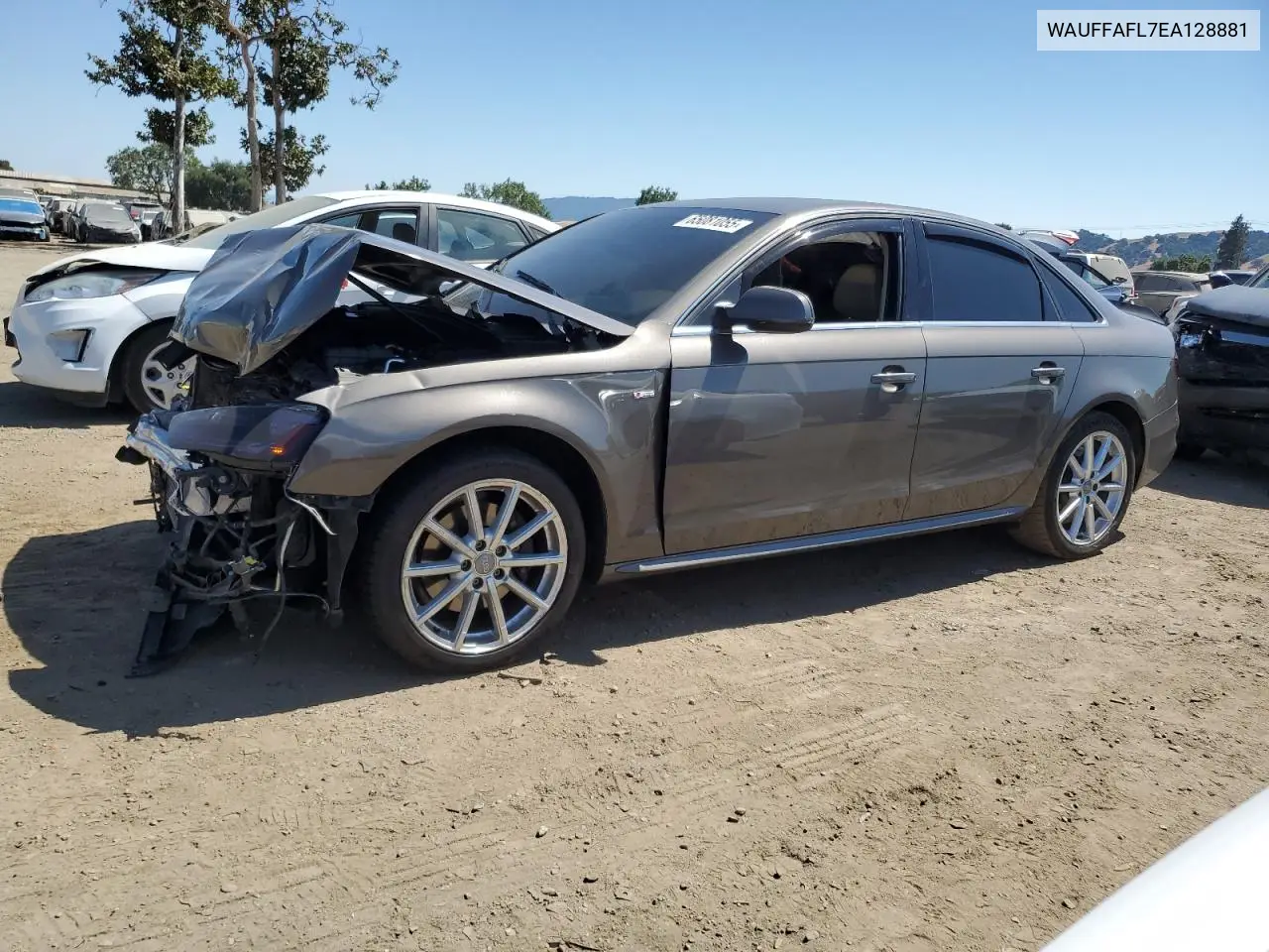 2014 Audi A4 Premium Plus VIN: WAUFFAFL7EA128881 Lot: 65081055