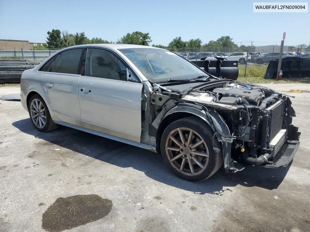 2015 Audi A4 Premium VIN: WAUBFAFL2FN009094 Lot: 57203785