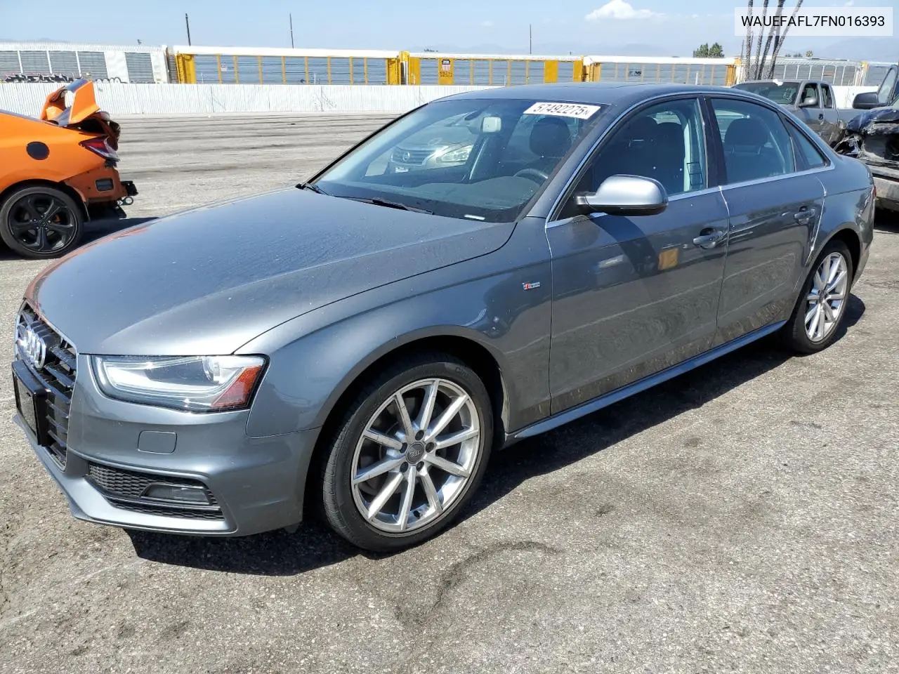 2015 Audi A4 Premium Plus VIN: WAUEFAFL7FN016393 Lot: 57488015