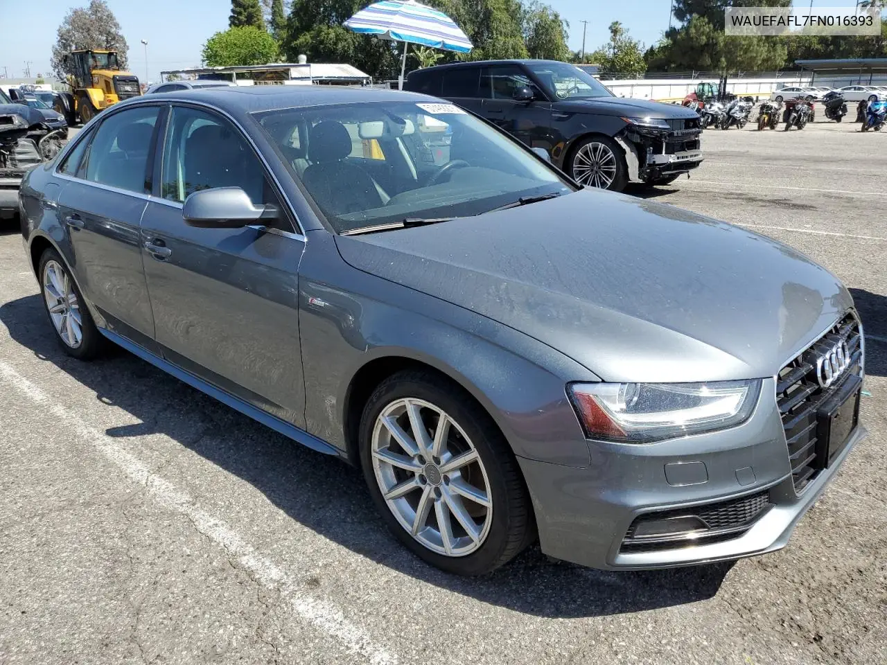 2015 Audi A4 Premium Plus VIN: WAUEFAFL7FN016393 Lot: 57488015