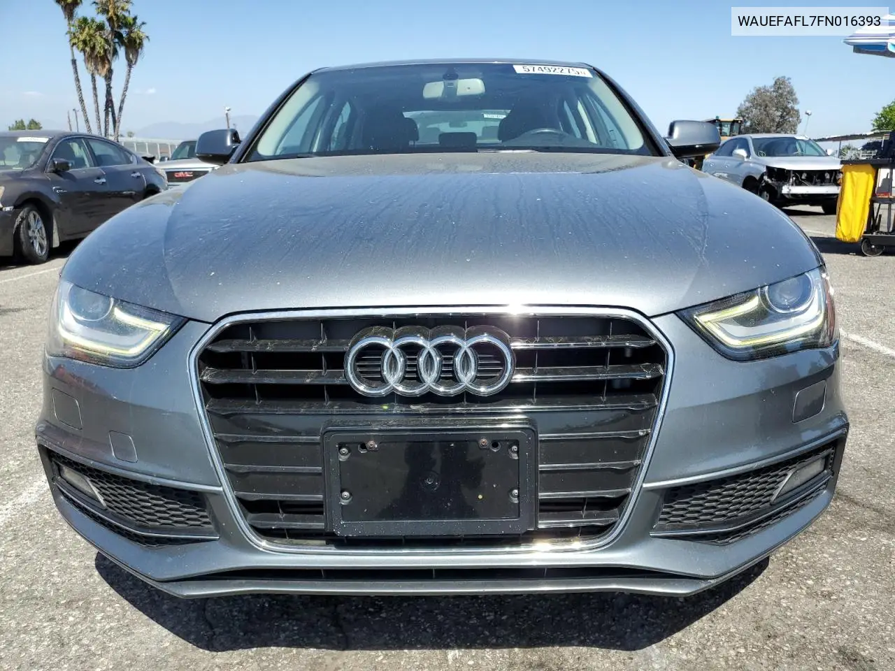 2015 Audi A4 Premium Plus VIN: WAUEFAFL7FN016393 Lot: 57488015
