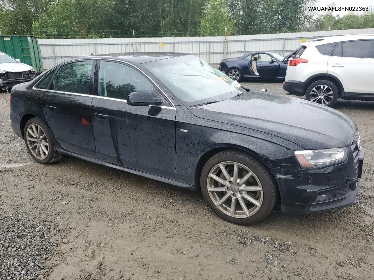 2015 Audi A4 Premium VIN: WAUAFAFL8FN022363 Lot: 62901445