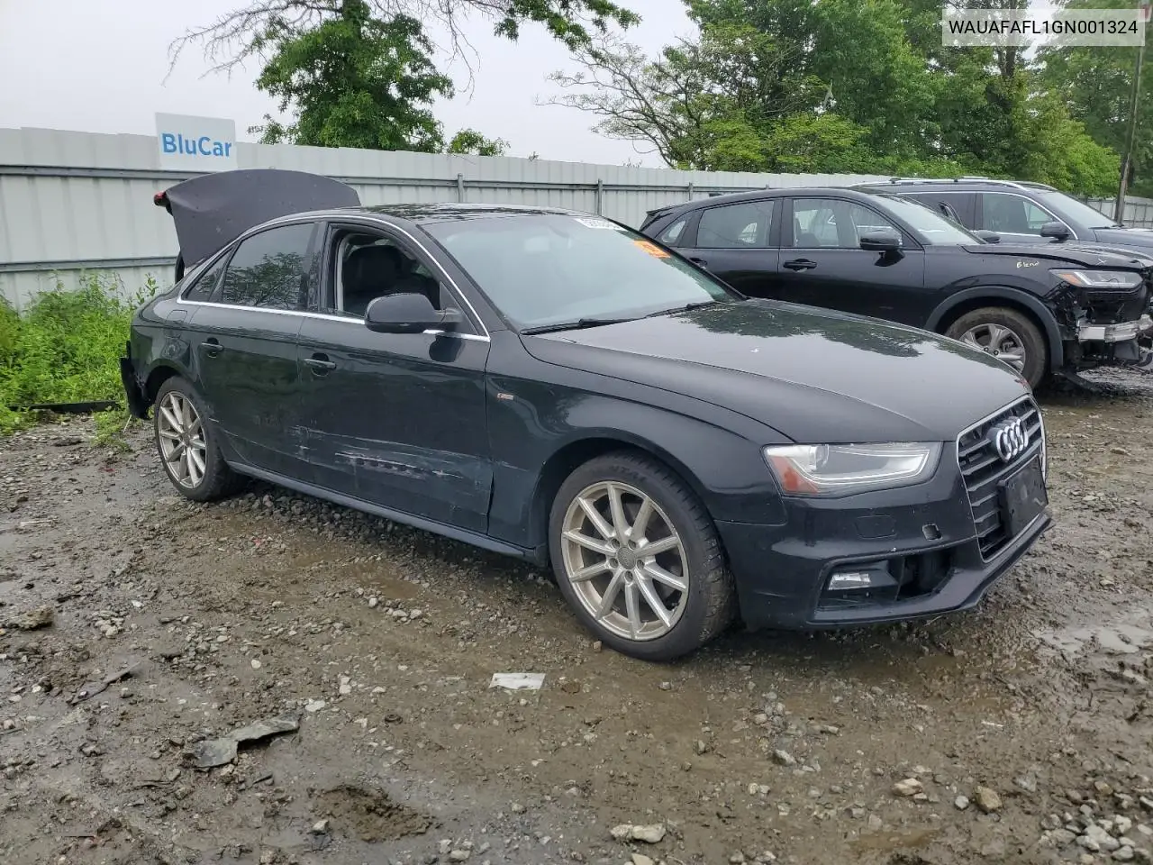 2016 Audi A4 Premium S-Line VIN: WAUAFAFL1GN001324 Lot: 56892465