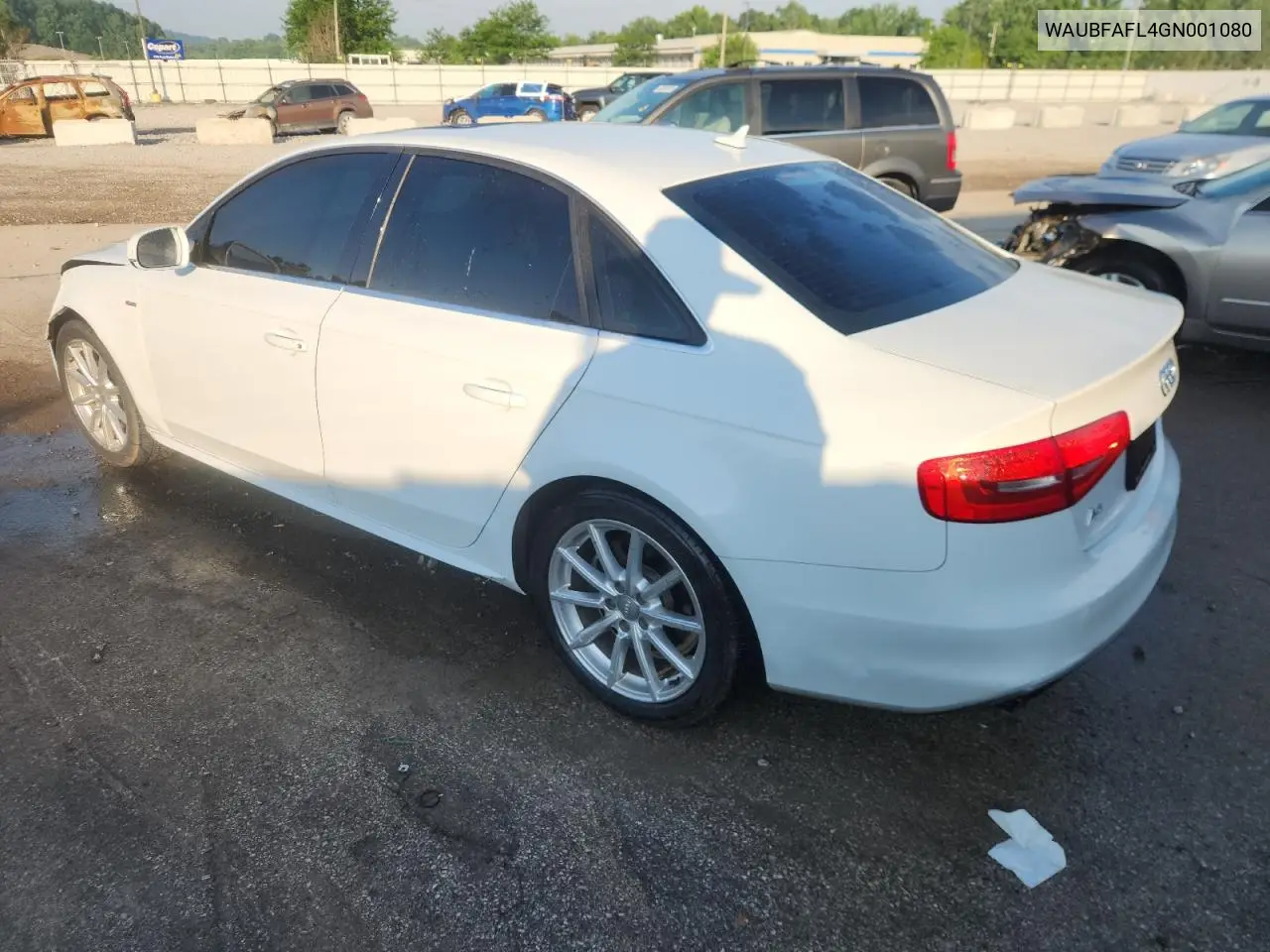 2016 Audi A4 Premium S-Line VIN: WAUBFAFL4GN001080 Lot: 61658475