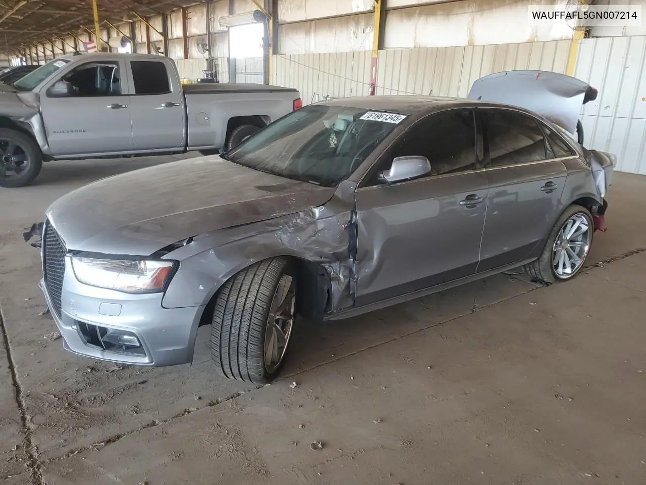 2016 Audi A4 Premium Plus S-Line VIN: WAUFFAFL5GN007214 Lot: 61961345