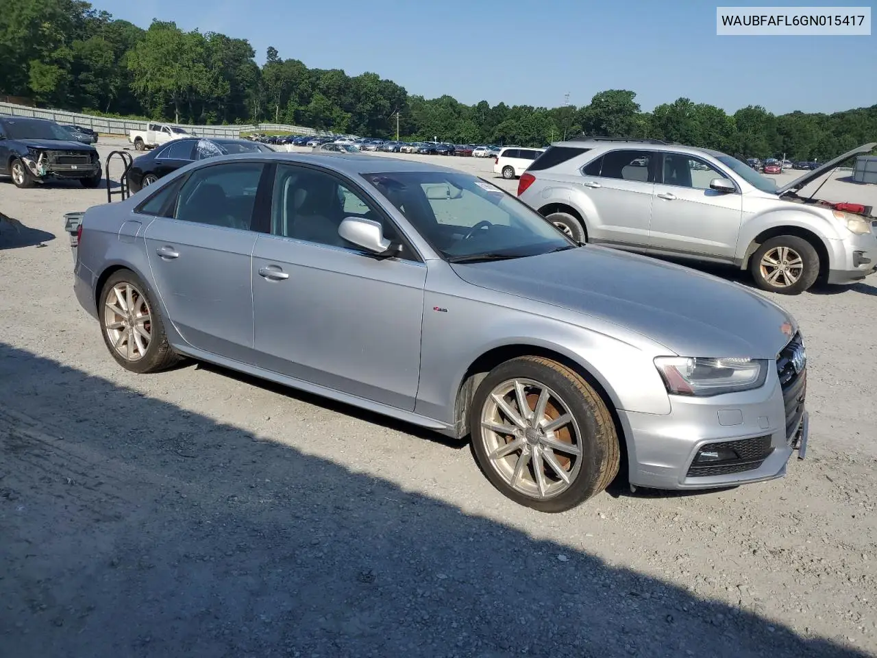2016 Audi A4 Premium S-Line VIN: WAUBFAFL6GN015417 Lot: 61968855