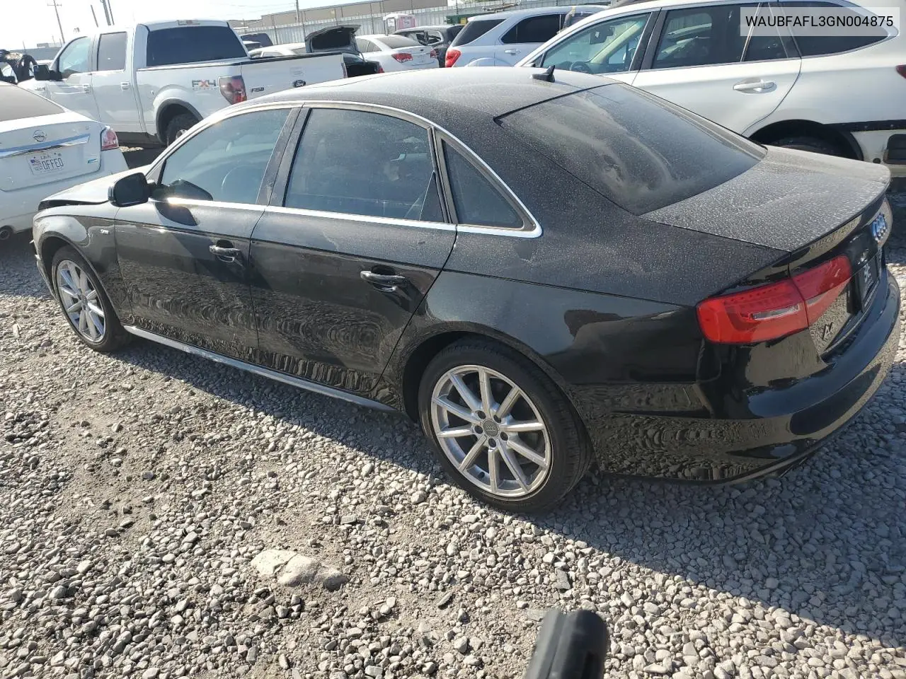 2016 Audi A4 Premium S-Line VIN: WAUBFAFL3GN004875 Lot: 62263205