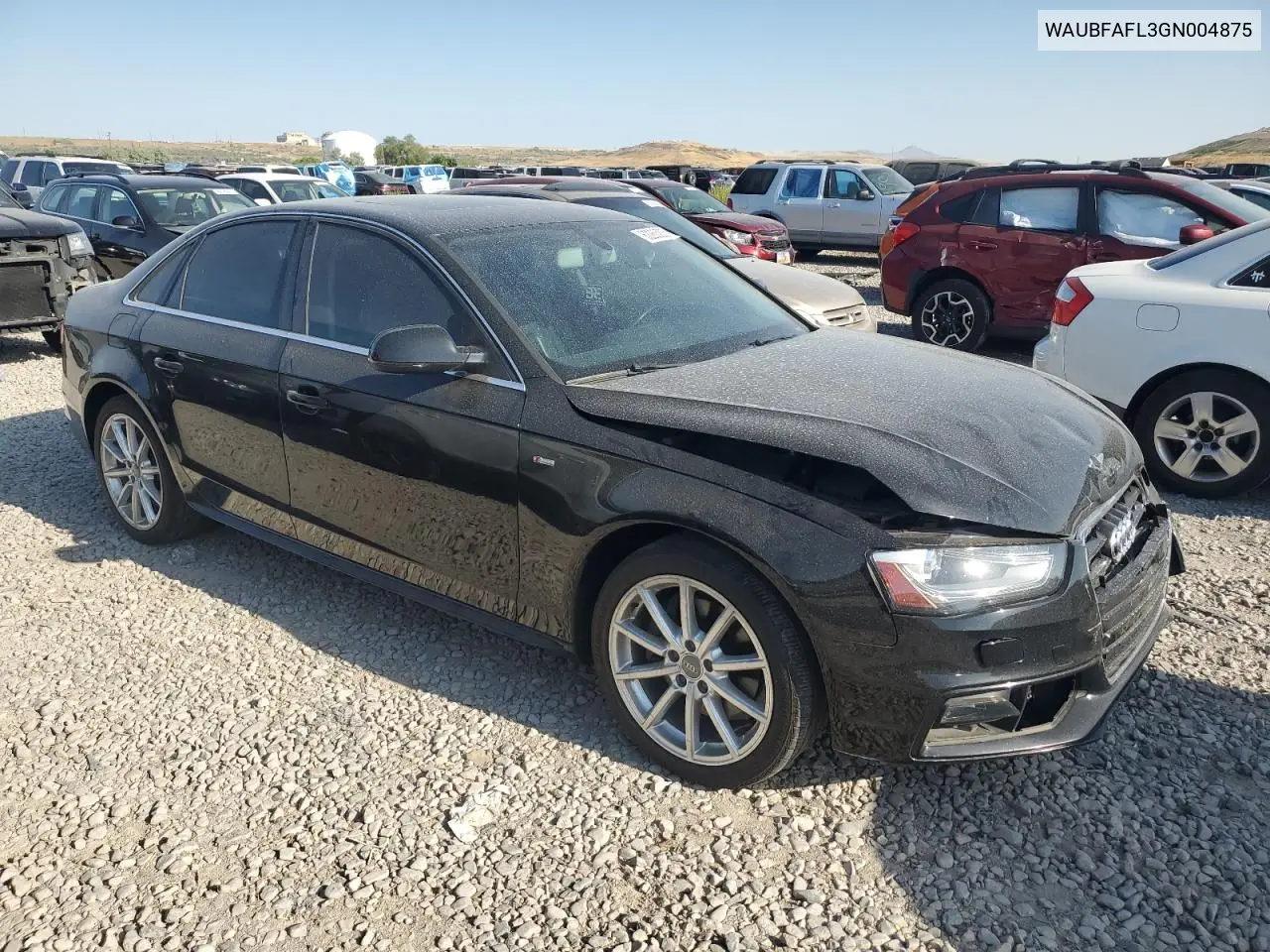 2016 Audi A4 Premium S-Line VIN: WAUBFAFL3GN004875 Lot: 62263205