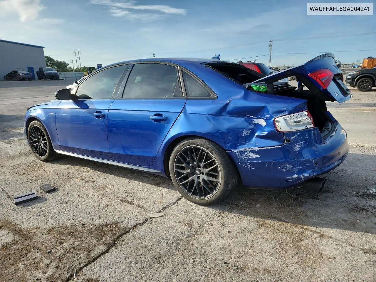 2016 Audi A4 Premium Plus S-Line VIN: WAUFFAFL5GA004241 Lot: 62327575