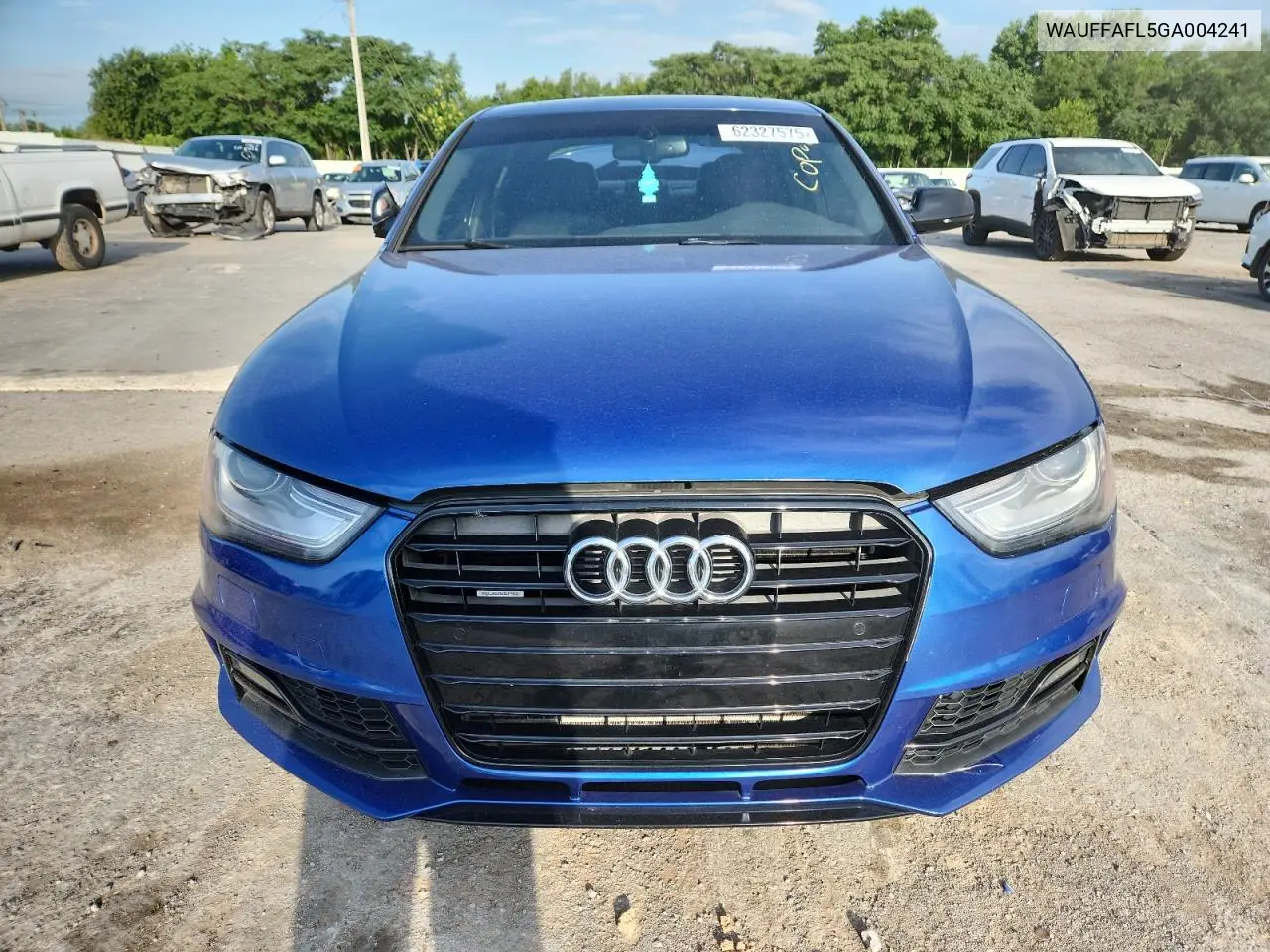 2016 Audi A4 Premium Plus S-Line VIN: WAUFFAFL5GA004241 Lot: 62327575