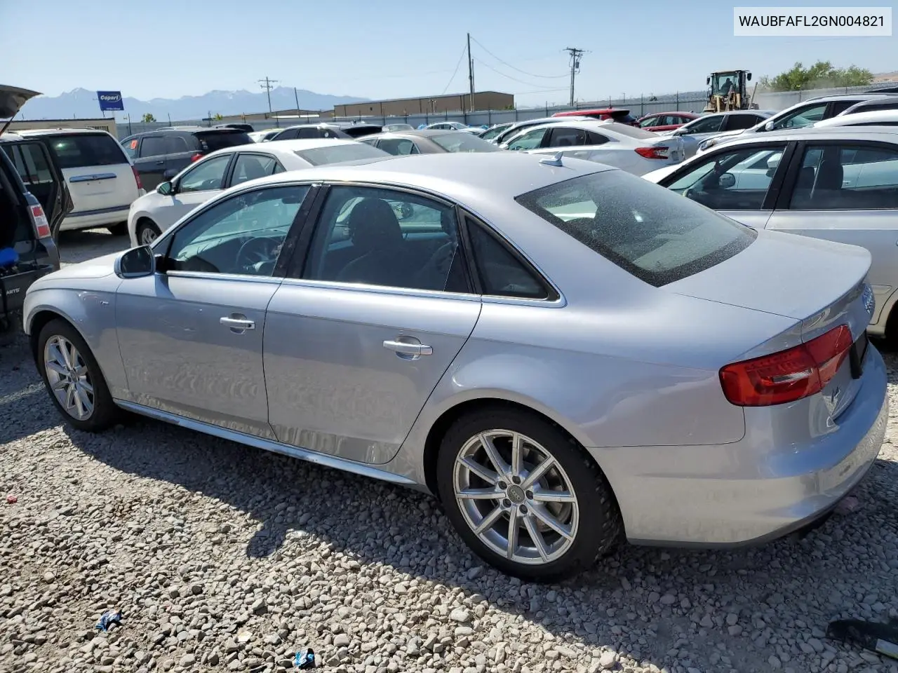 2016 Audi A4 Premium S-Line VIN: WAUBFAFL2GN004821 Lot: 62351025