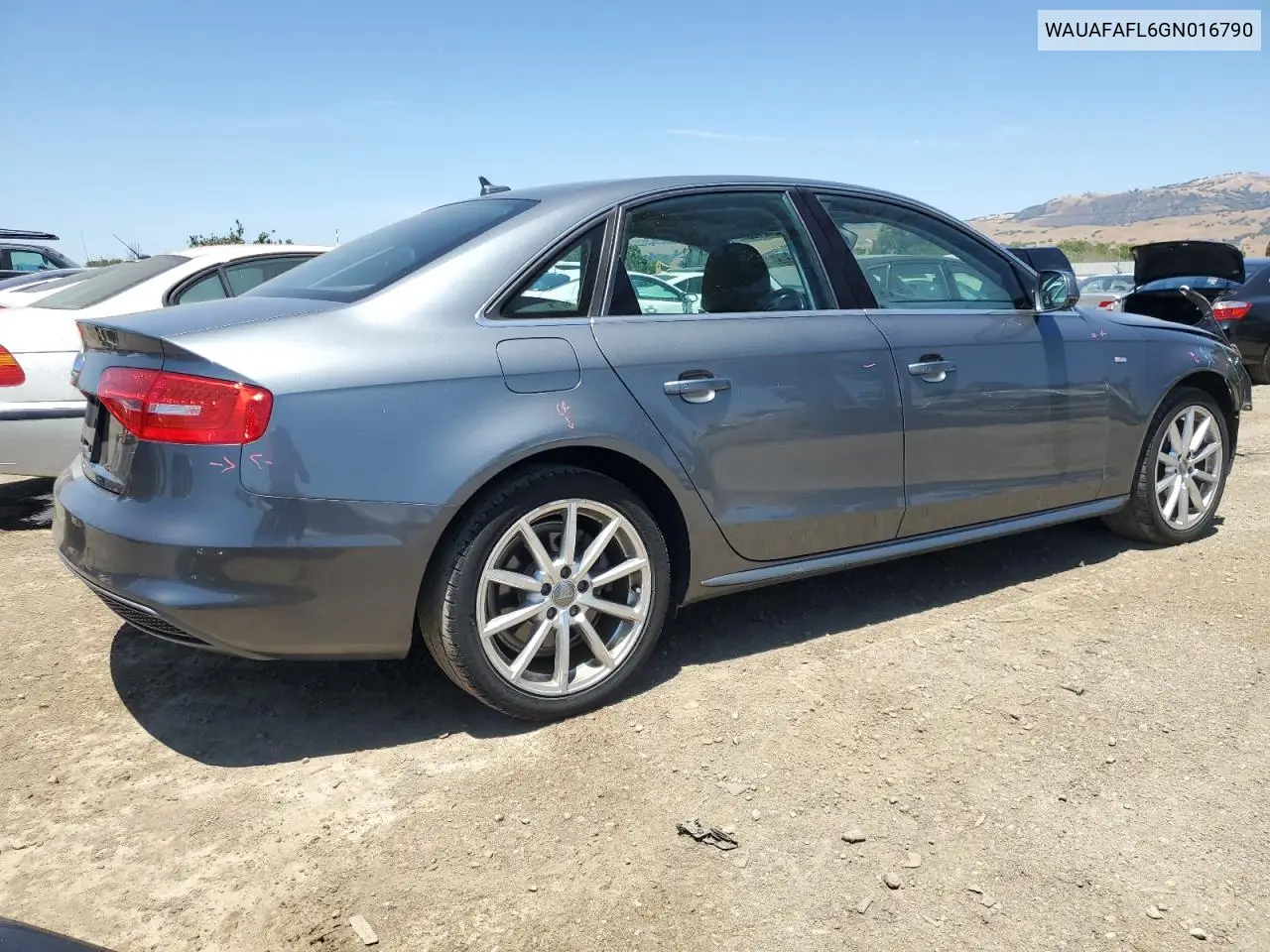 2016 Audi A4 Premium S-Line VIN: WAUAFAFL6GN016790 Lot: 62352155