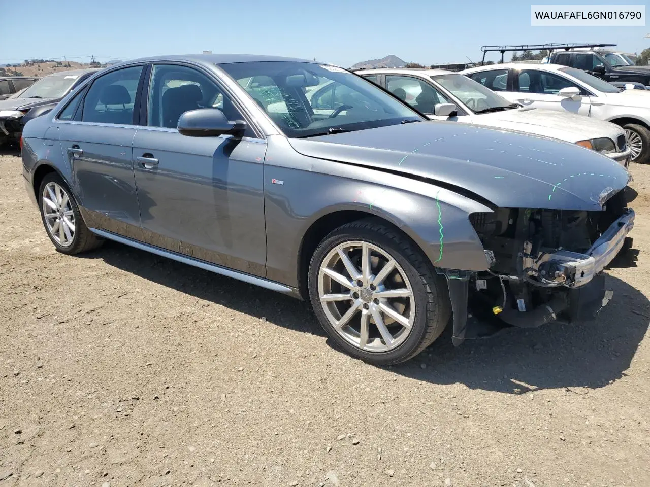 2016 Audi A4 Premium S-Line VIN: WAUAFAFL6GN016790 Lot: 62352155