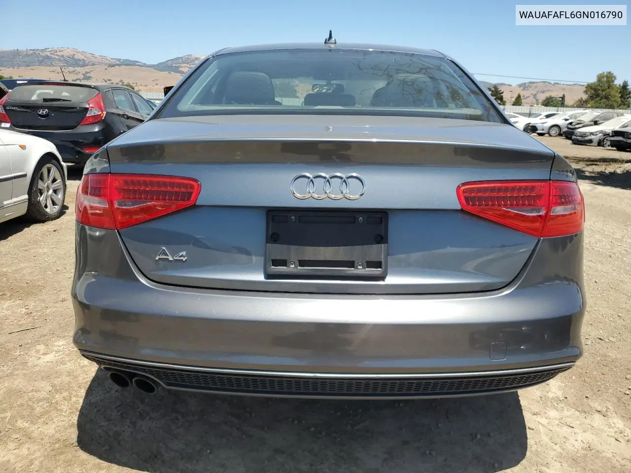2016 Audi A4 Premium S-Line VIN: WAUAFAFL6GN016790 Lot: 62352155