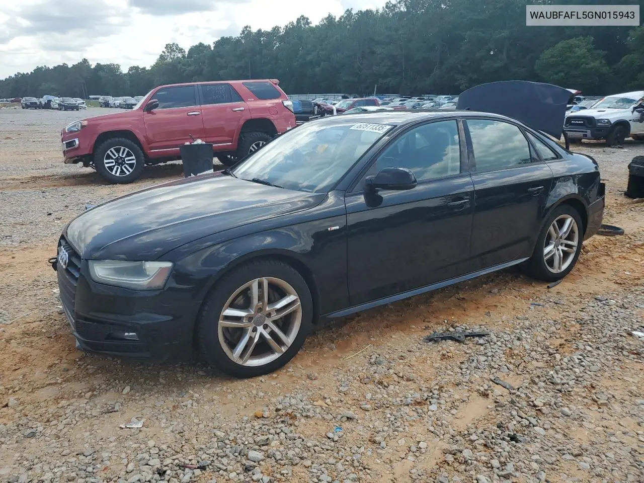 2016 Audi A4 Premium S-Line VIN: WAUBFAFL5GN015943 Lot: 62511335