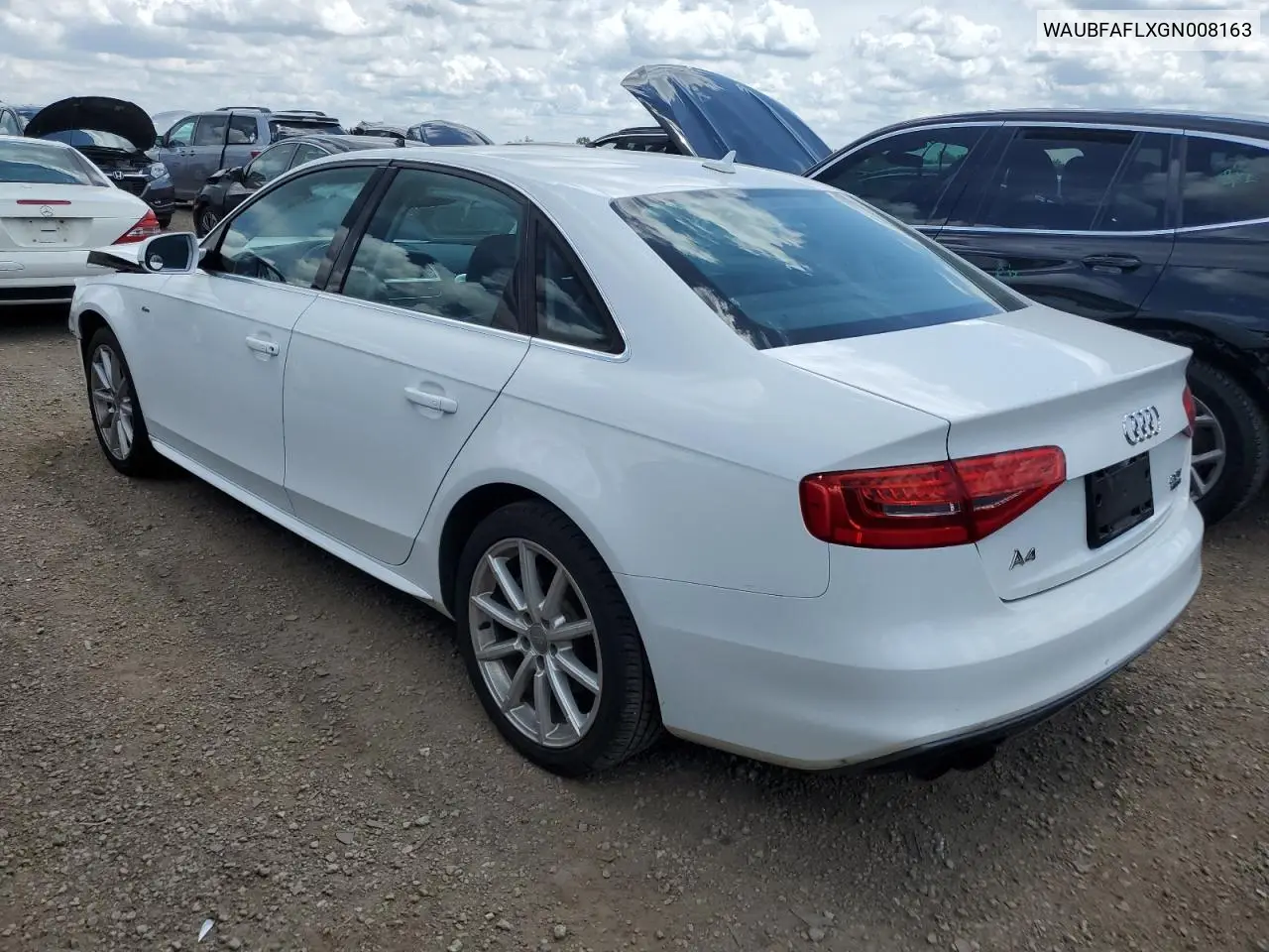 2016 Audi A4 Premium S-Line VIN: WAUBFAFLXGN008163 Lot: 62920395