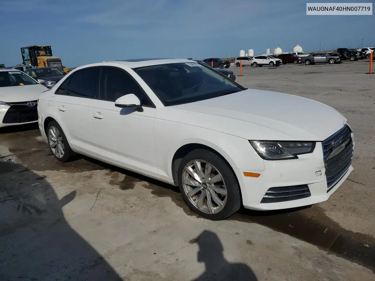 2017 Audi A4 Premium VIN: WAUGNAF40HN007719 Lot: 55495205