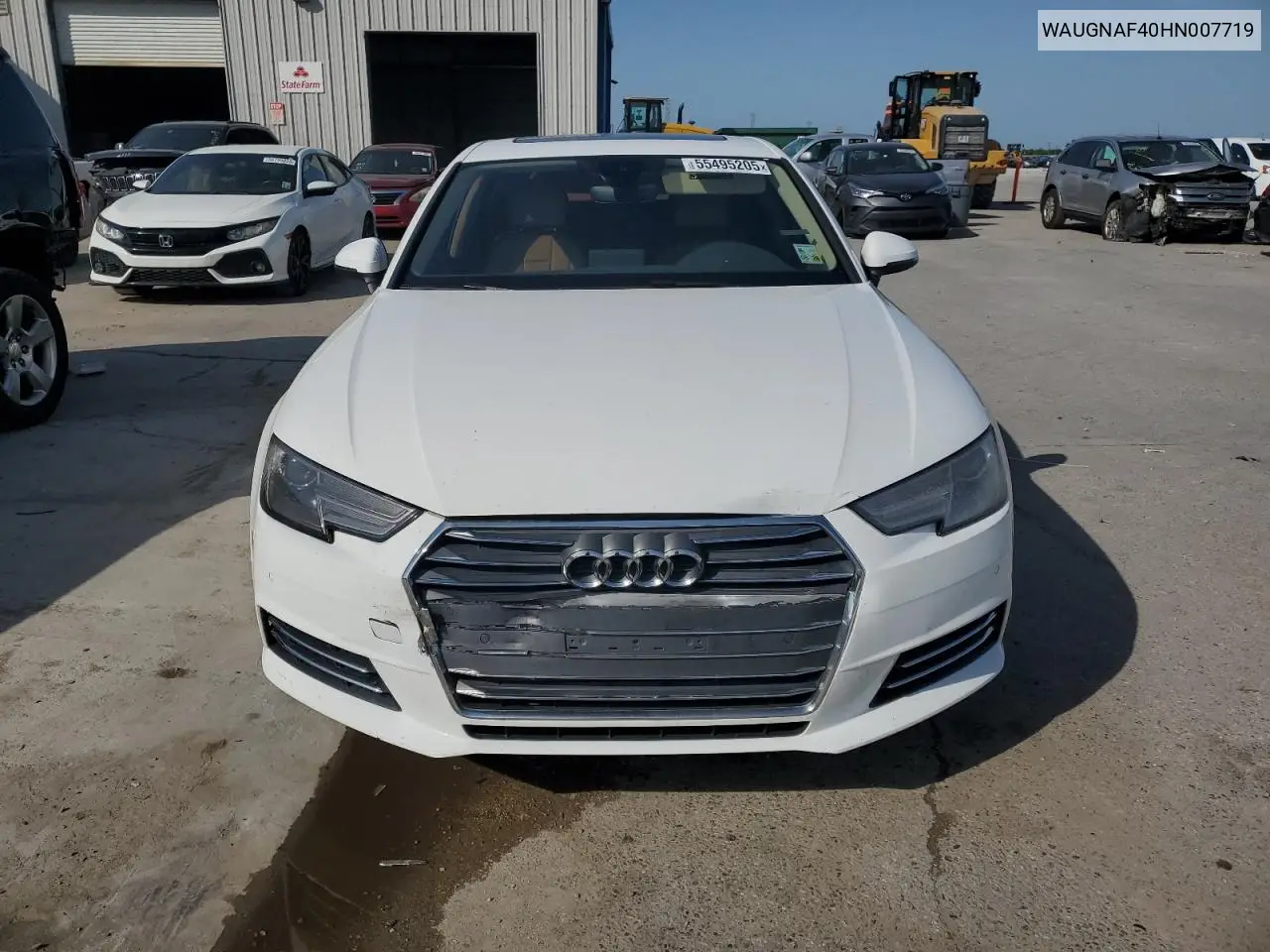 2017 Audi A4 Premium VIN: WAUGNAF40HN007719 Lot: 55495205