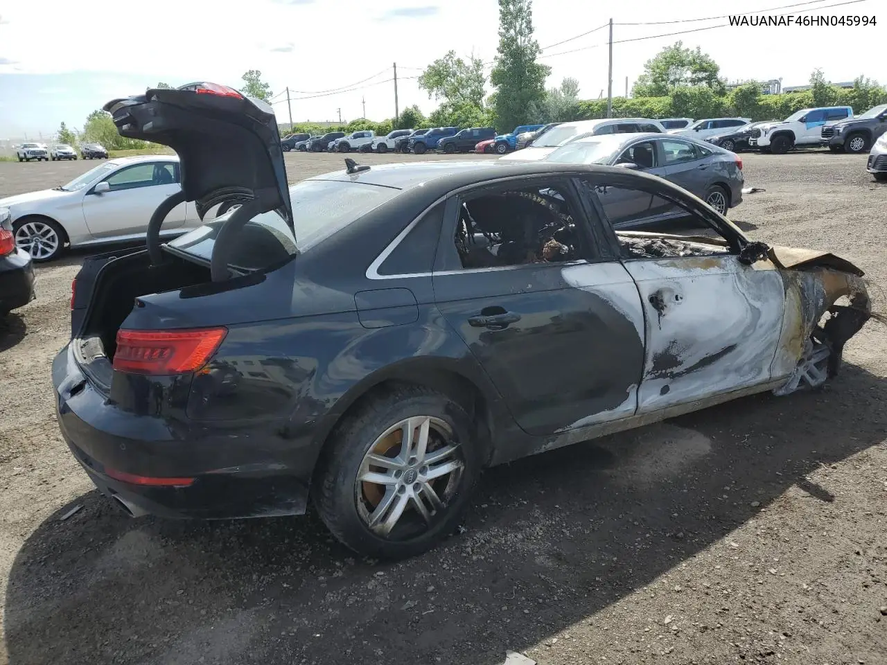 2017 Audi A4 Premium VIN: WAUANAF46HN045994 Lot: 56653004