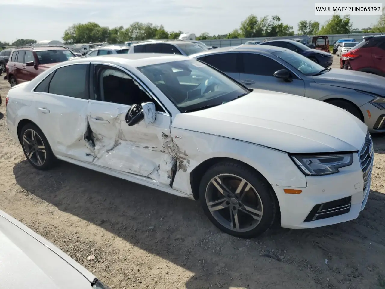 2017 Audi A4 Ultra Premium Plus VIN: WAULMAF47HN065392 Lot: 56681845
