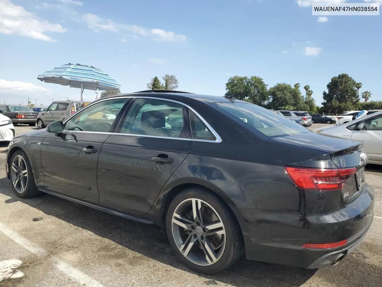 2017 Audi A4 Premium Plus VIN: WAUENAF47HN038554 Lot: 56724735