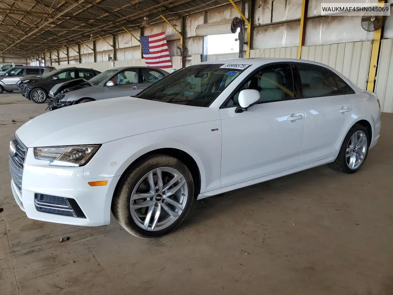 2017 Audi A4 Ultra Premium VIN: WAUKMAF45HN045069 Lot: 56906575