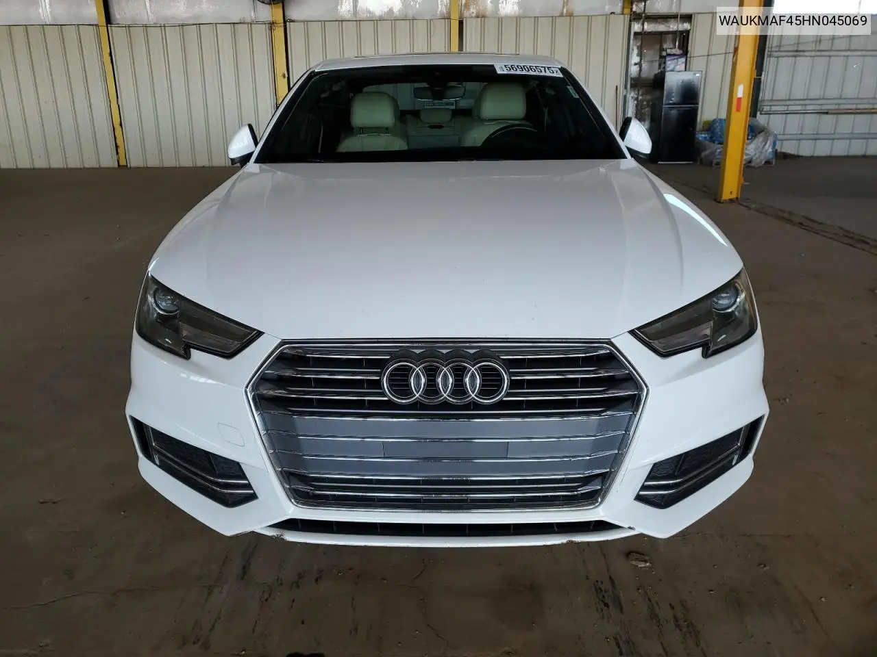 2017 Audi A4 Ultra Premium VIN: WAUKMAF45HN045069 Lot: 56906575