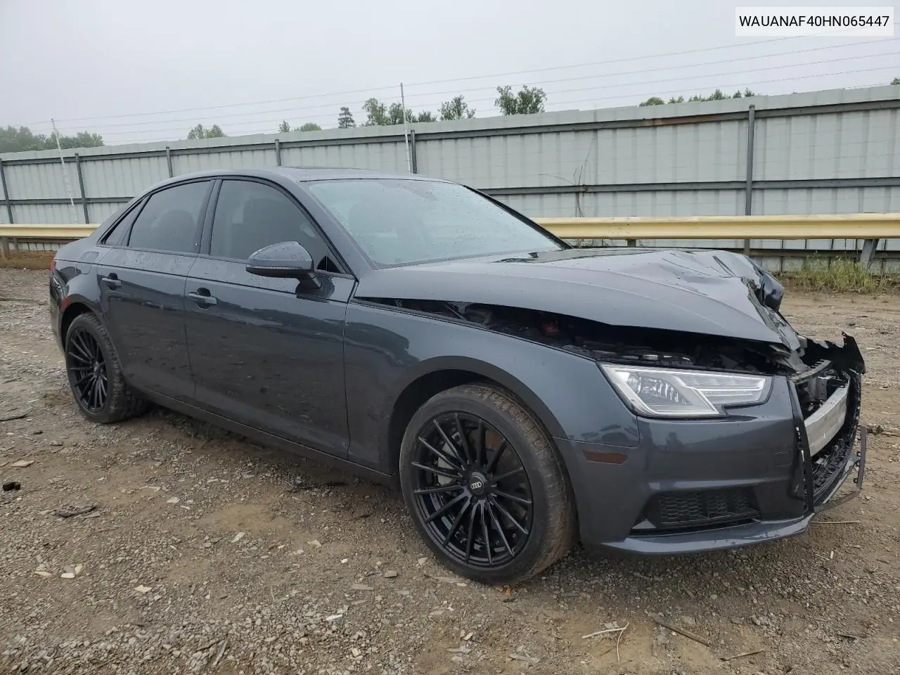 2017 Audi A4 Premium VIN: WAUANAF40HN065447 Lot: 56946135