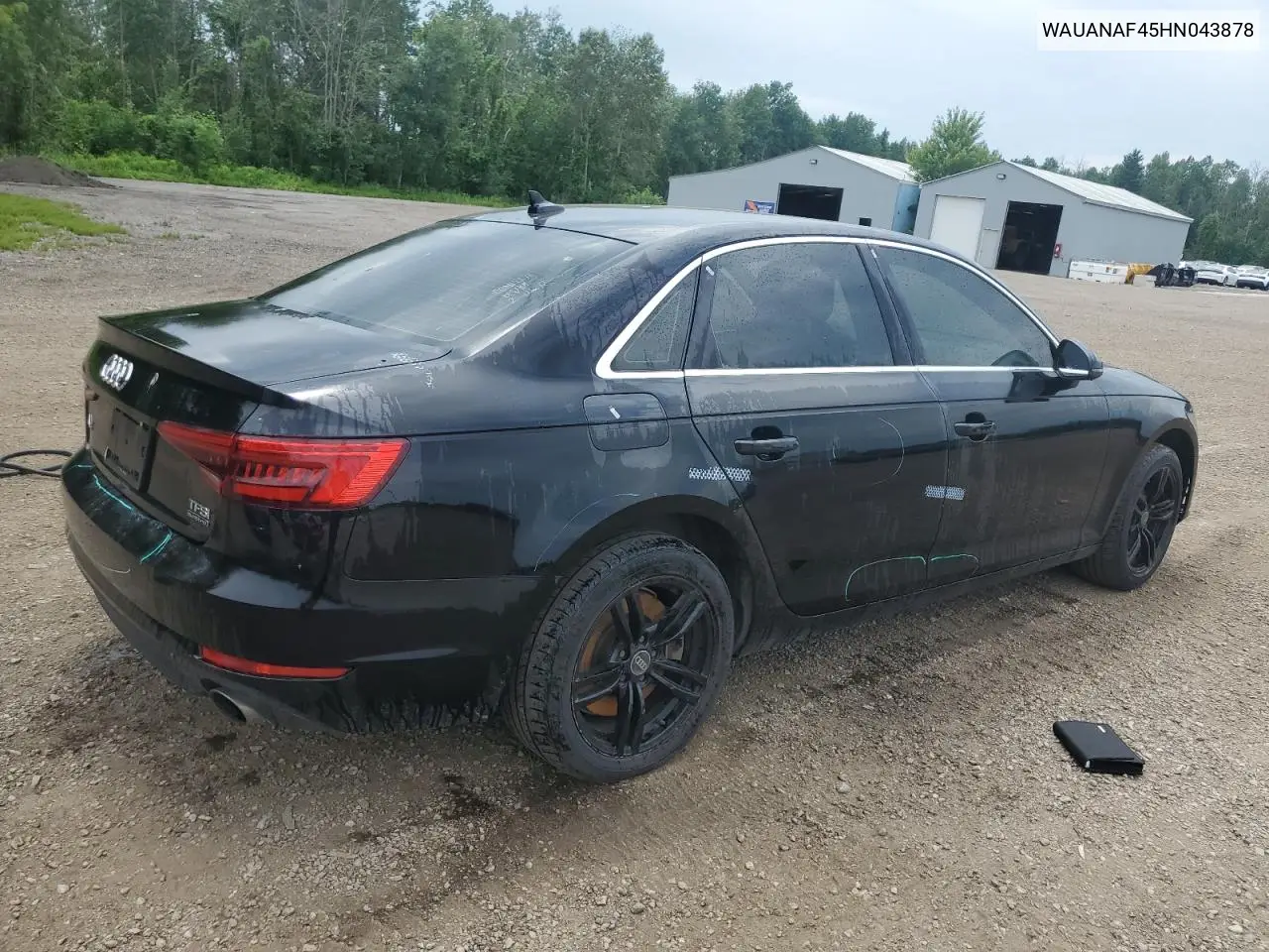 2017 Audi A4 Premium VIN: WAUANAF45HN043878 Lot: 61835095