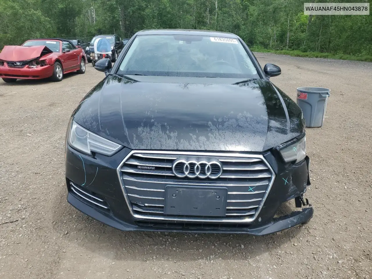 2017 Audi A4 Premium VIN: WAUANAF45HN043878 Lot: 61835095