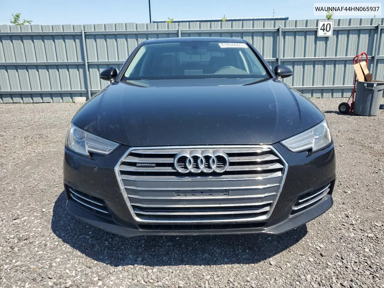 2017 Audi A4 Premium VIN: WAUNNAF44HN065937 Lot: 61850665