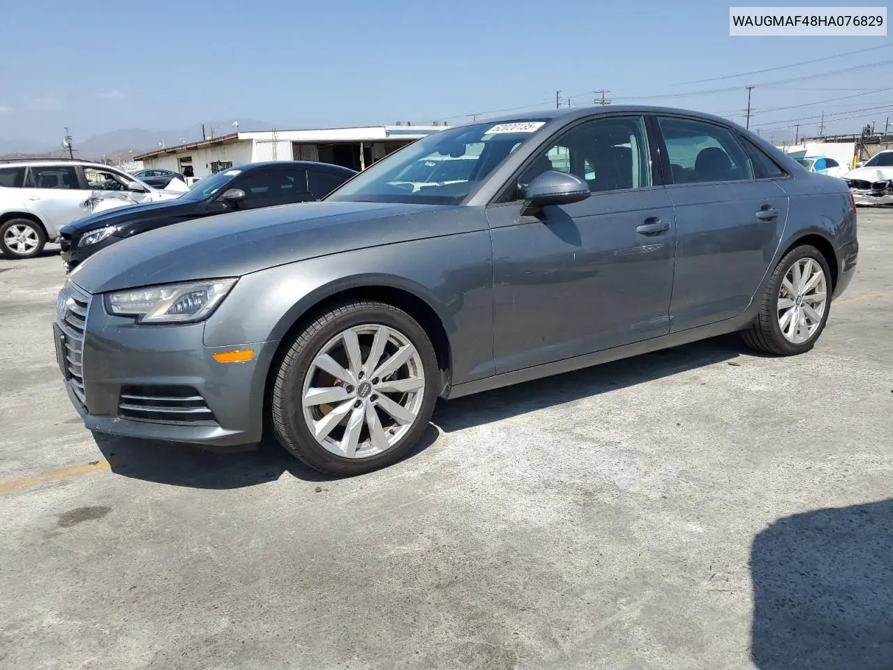 2017 Audi A4 Ultra Premium VIN: WAUGMAF48HA076829 Lot: 62020135