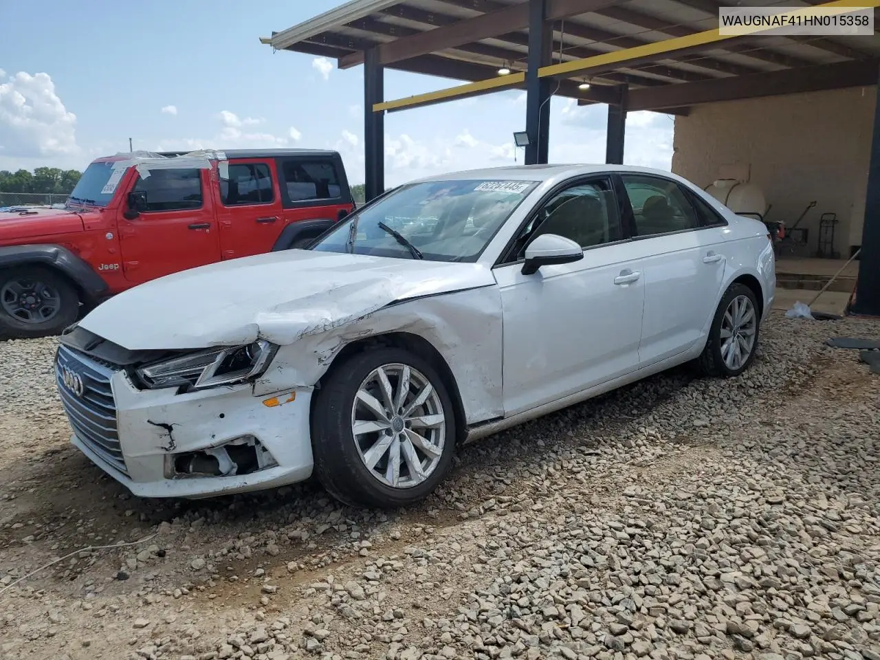 2017 Audi A4 Premium VIN: WAUGNAF41HN015358 Lot: 62257445