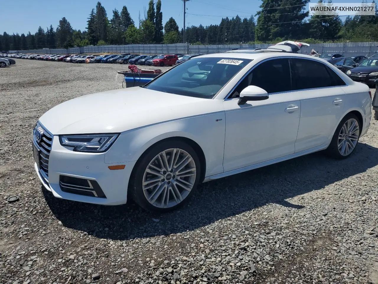wauenaf4xhn021277 WAUENAF4XHN021277 2017 Audi A4 Premium Plus