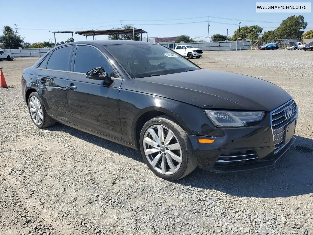 2017 Audi A4 Premium VIN: WAUGNAF45HN000751 Lot: 62934515