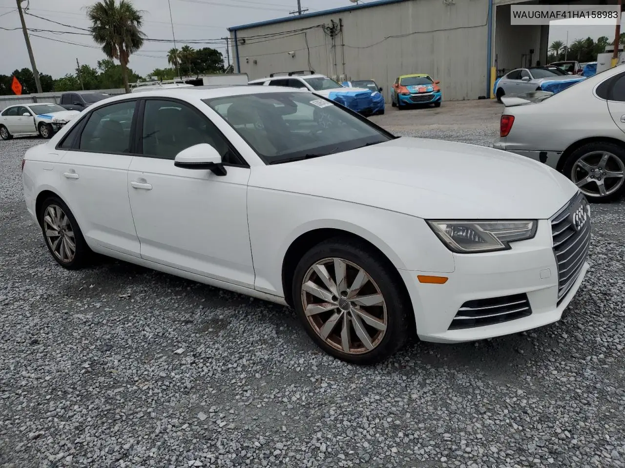 2017 Audi A4 Ultra Premium VIN: WAUGMAF41HA158983 Lot: 63065455