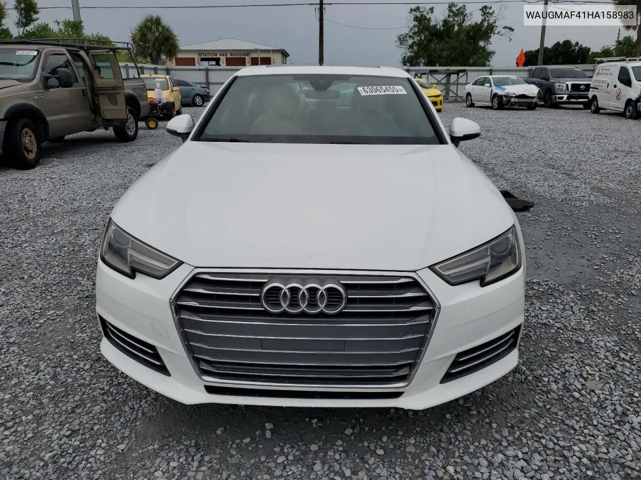 2017 Audi A4 Ultra Premium VIN: WAUGMAF41HA158983 Lot: 63065455
