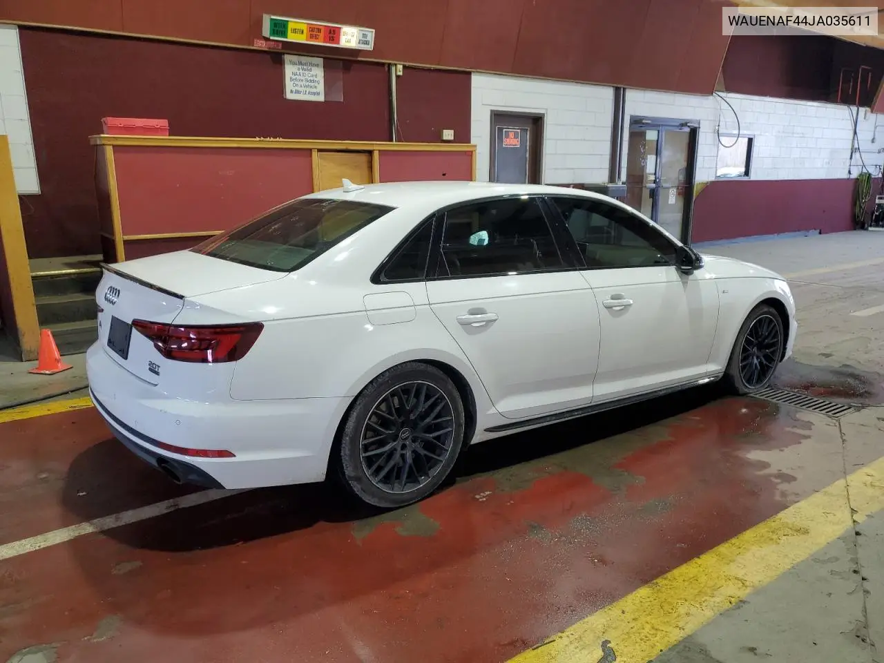 2018 Audi A4 Premium Plus VIN: WAUENAF44JA035611 Lot: 53105085