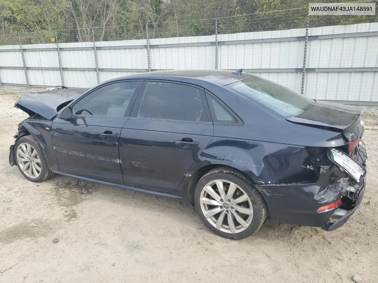 2018 Audi A4 Premium VIN: WAUDNAF43JA148591 Lot: 53117025