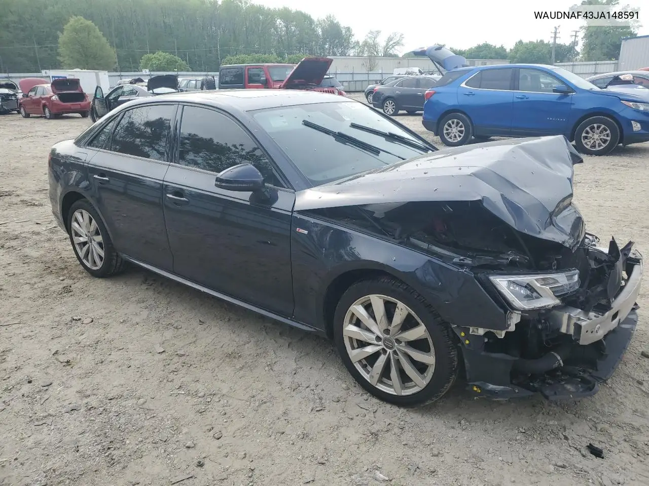 2018 Audi A4 Premium VIN: WAUDNAF43JA148591 Lot: 53117025